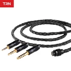 16-жильный посеребренный Hi-Fi обновленный кабель TRN T2 PRO 3,52,54,4 мм штекер MMCX2-контактный разъем для TRN VX TA2 V90 BA15 ST1 MT1 ST1
