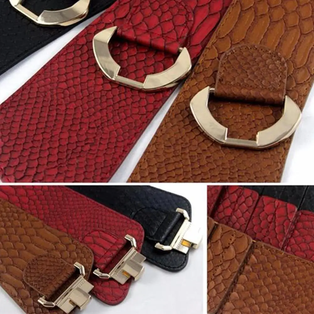 

Extra Wide Belt Women Cummerbunds For Women Rivet Female For Dresses Belts Vintage Accessories Corset Korean Red Y1I9