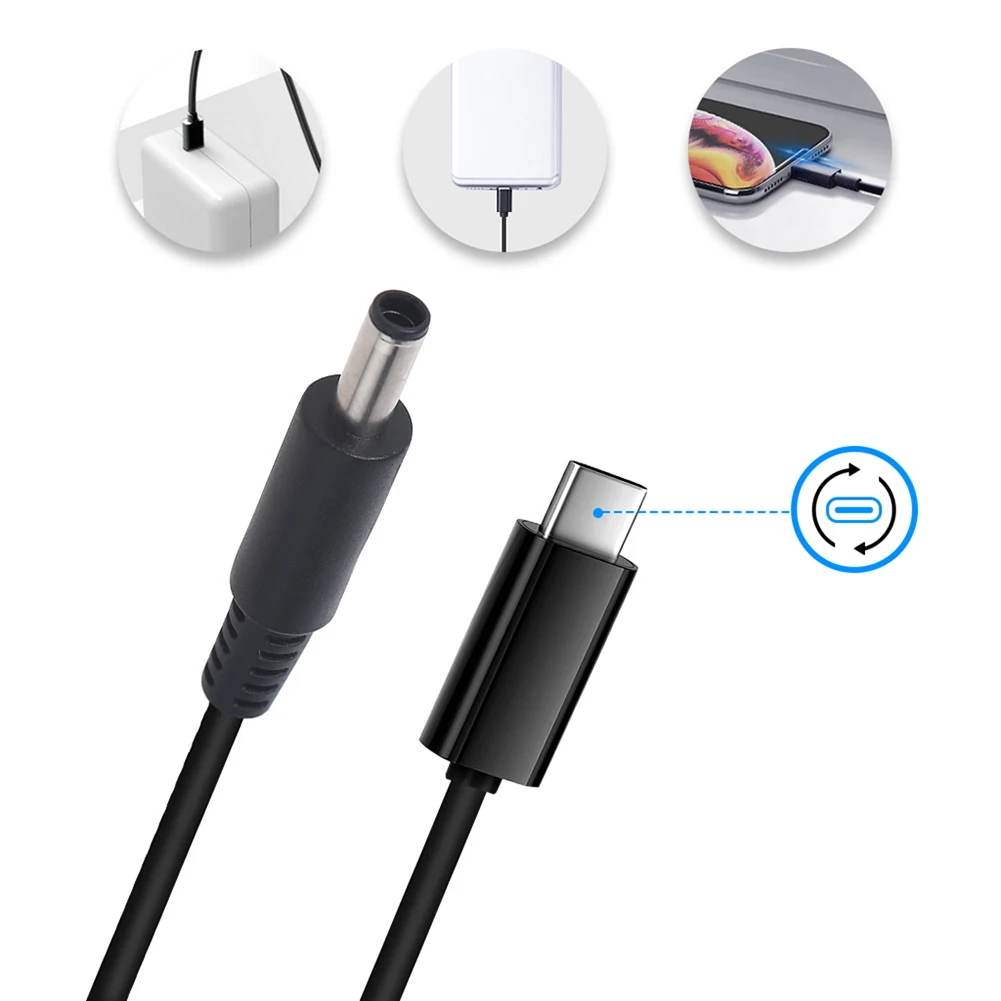 

Power Adapter Supply Charging Line Laptop 65W 20V 3A USB Type C PD Charger Laptop Power Adapter Cable for Dell