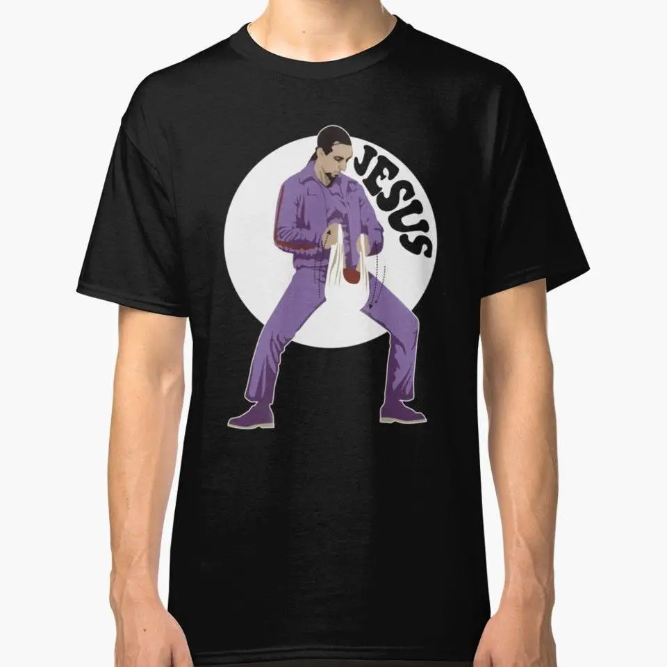 

Новая мужская футболка с изображением Иисуса и больших леболыков, джинсовая одежда черного цвета размеров от S до 2Xl, футболка, ветровка с из...