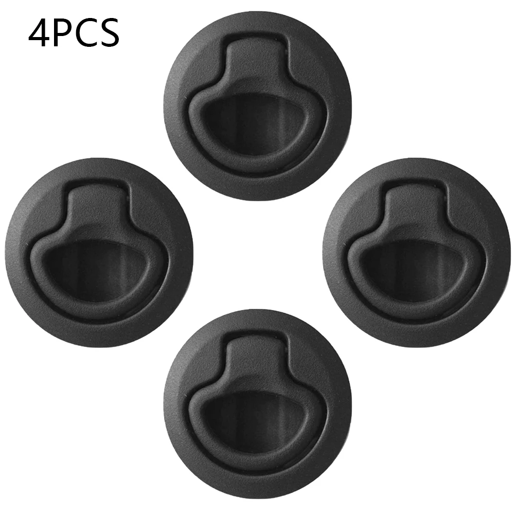 

4PCS2.4" Boat Flush Pull Hatch Slam Latch For RV Yacht Camper Deck/Door/Drawer/Tackle Nylon Hole Anti-UV Boat Accessories Marine