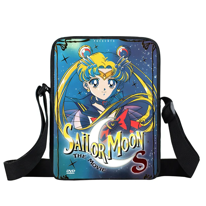 xkbmsn92 Аниме Сейлор Мун сумка-мессенджер SailorMoon Кристалл девушки мини-сумка на плечо женские сумки на каждый день Детские Школьные сумки Дети крест книжная сумка - Цвет: xkbmsn92