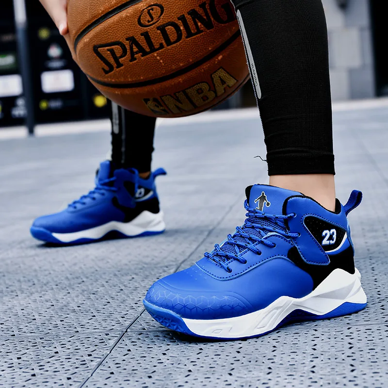 Новая детская Баскетбольная обувь для мальчиков Нескользящие спортивная