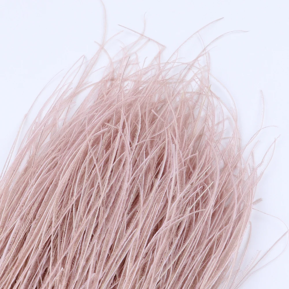 1 метр кожа розовый павлин шелковое перо отделка 6-8 дюймов Натуральные Павлин