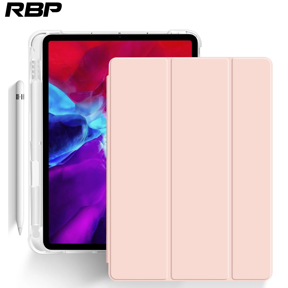 

Чехол RBP для iPad Mini 5 2019, Встроенный держатель для карандашей, автоматическое Пробуждение/режим сна, чехол для iPad Mini 5-го поколения 7,9 дюйма