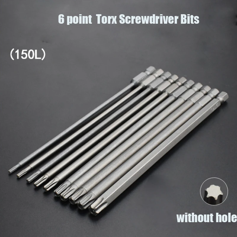 Магнитная Звезда Torx для отвертки T8 T9 T20 T25 T27 T30 T40 1 шт. насадка с шестигранным