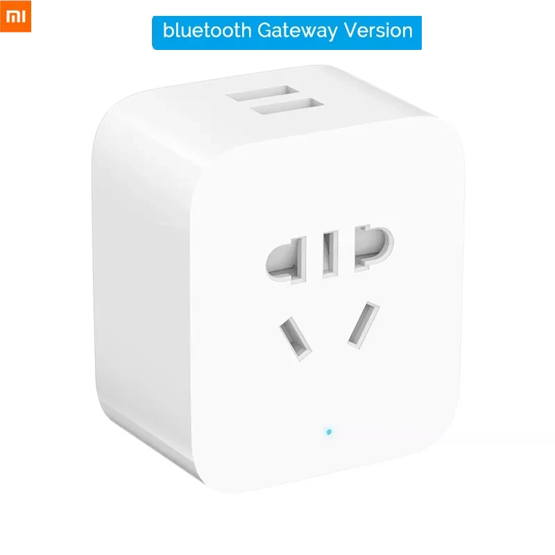 Xiao mi jia умная розетка Улучшенная двойная USB быстрая зарядка ZigBee/основное гнездо Нет USB беспроводной Wi-Fi mi Home APP управление H25 - Цвет: Gateway Version