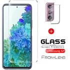 2 в 1 для Samsung Galaxy S21 стекло для Samsung S21 закаленное стекло полная Защита экрана для Samsung S20 FE S21 Plus стекло для объектива