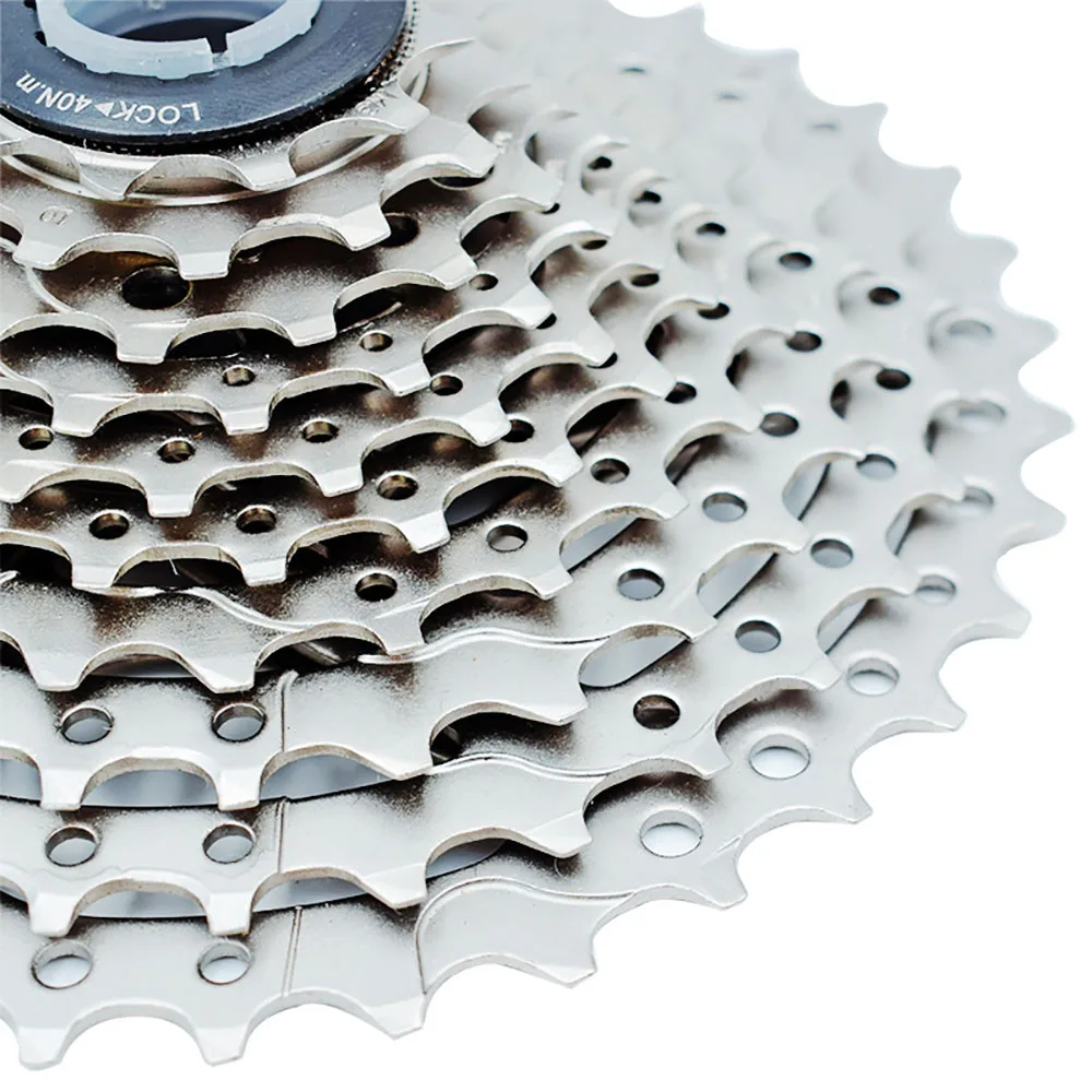 MTB велосипедная кассета маховик 10 speed11-36T Серебряная велосипедная кассета маховик 10S 10V CNC сталь никелированная запчасти для велосипеда