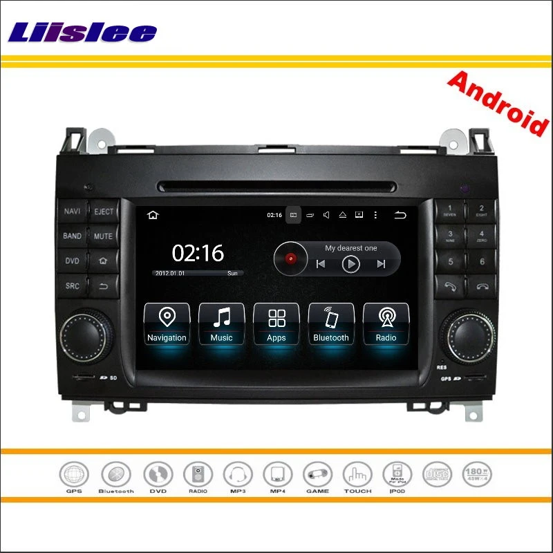 Автомобильный мультимедийный плеер Android для Mercedes Benz A Class W169 / W245 2004 ~ 2012 радио CD DVD GPS