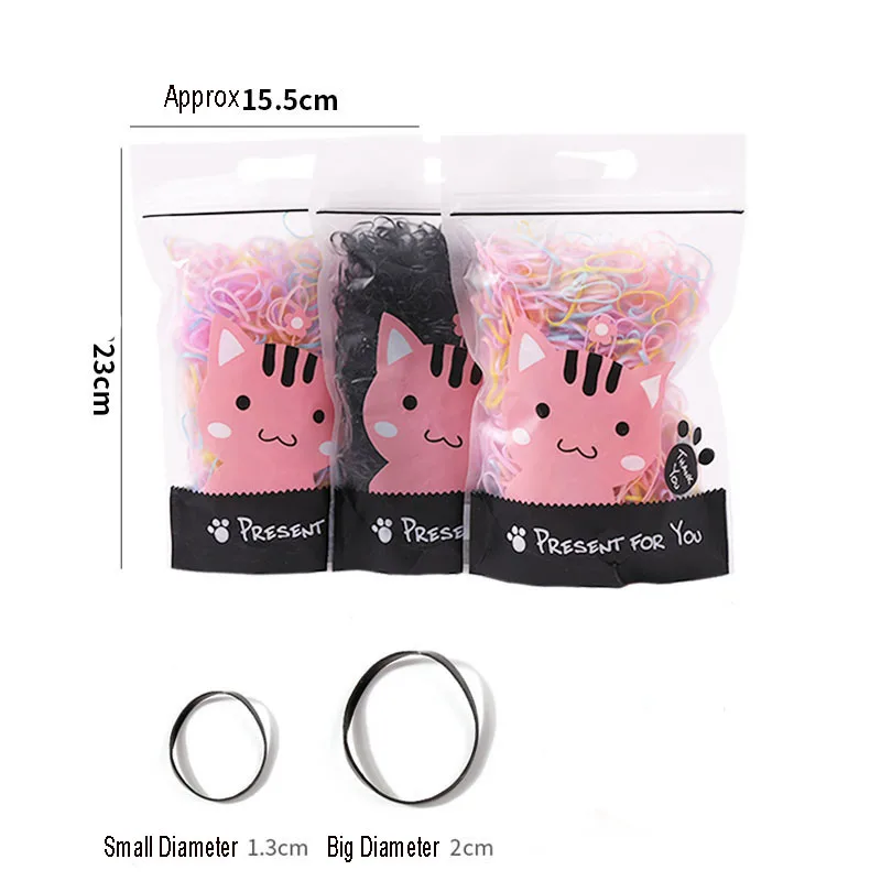 Одноразовые резинки для волос женщин и девочек резиновые галстук-бабочка