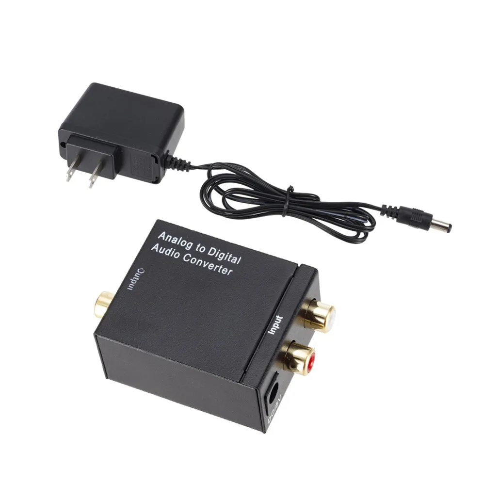 Аналогово-цифровое стандартное оптическое коаксиальное устройство RCA Toslink аудио