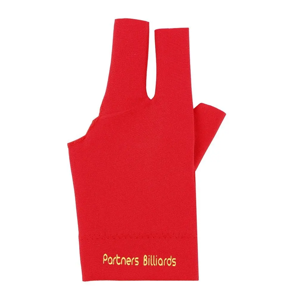 

Spandex Snooker Billiard Cue Glove Pool Left Hand Open Three Finger Accessory Professional Sports Comfortable