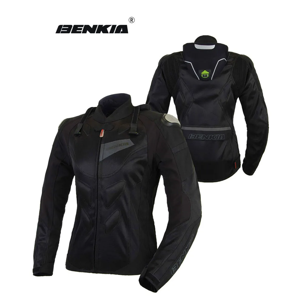 Женская мотоциклетная куртка BENKIA защитное снаряжение дышащие гоночные летние