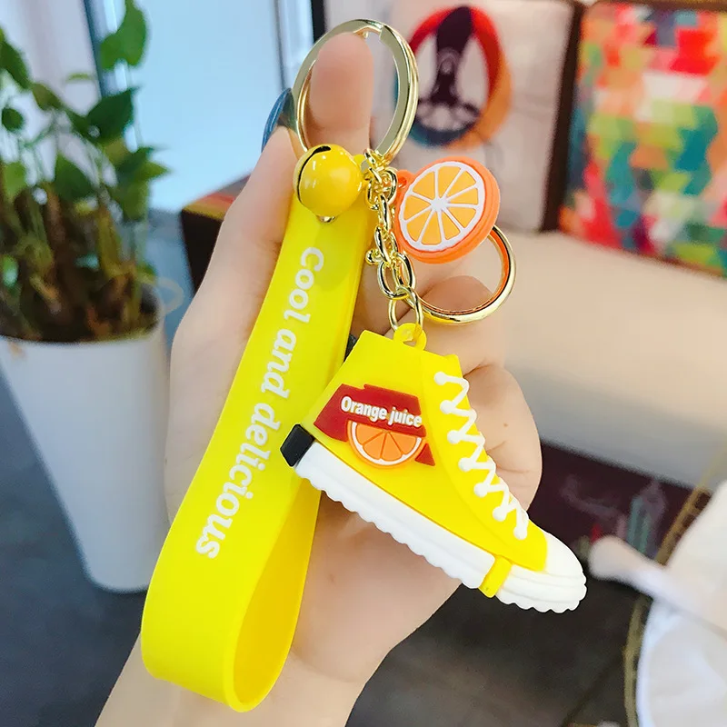 Модный 3d резиновый холщовый фотографический брелок для ключей автомобиля в виде