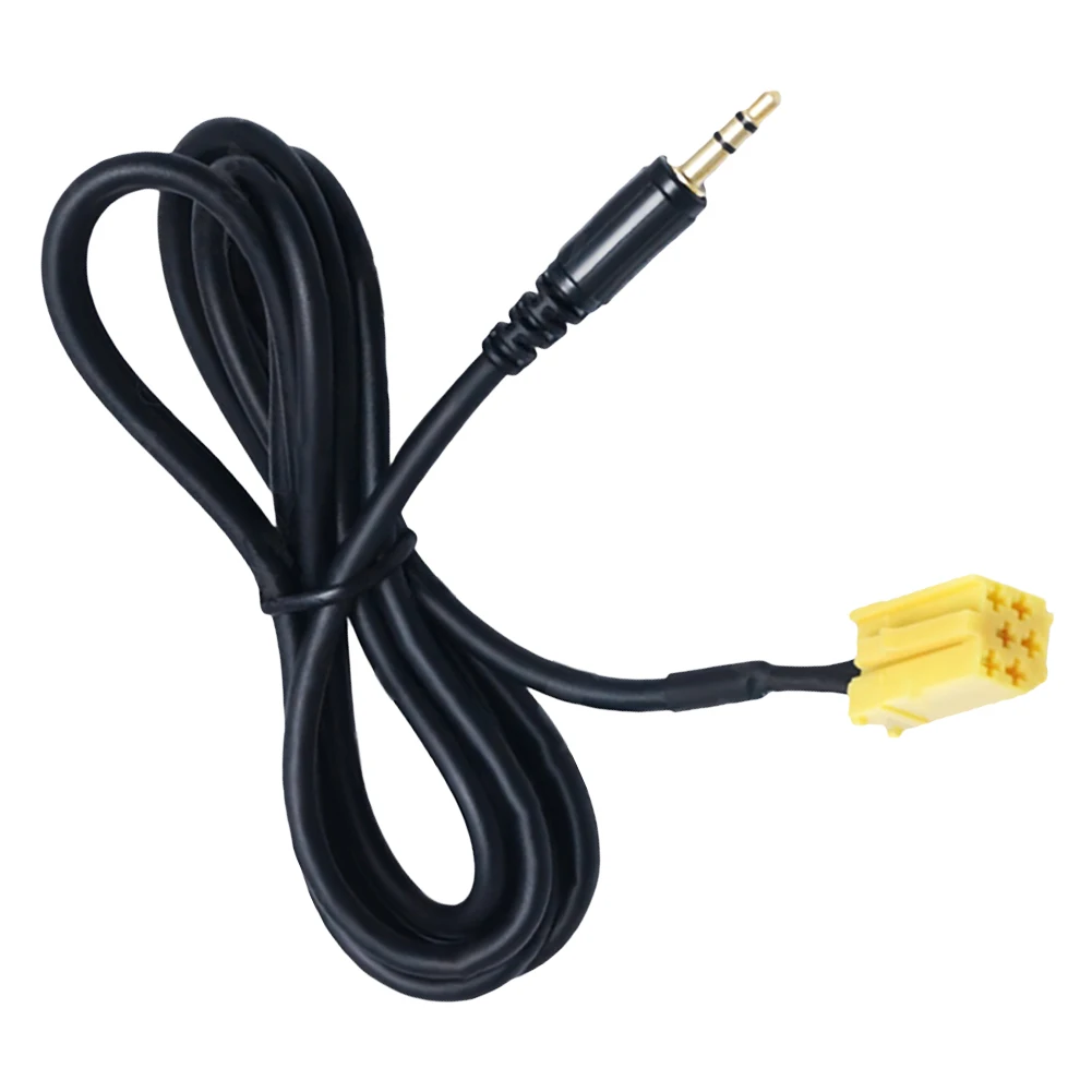 Автомобильный кабель для подключения аудио устройств Car 3.5MM Jack to ISO 6Pin Connector Aux Cable для Alfa Romeo Fiat Grande Punto + 2 инструмента.