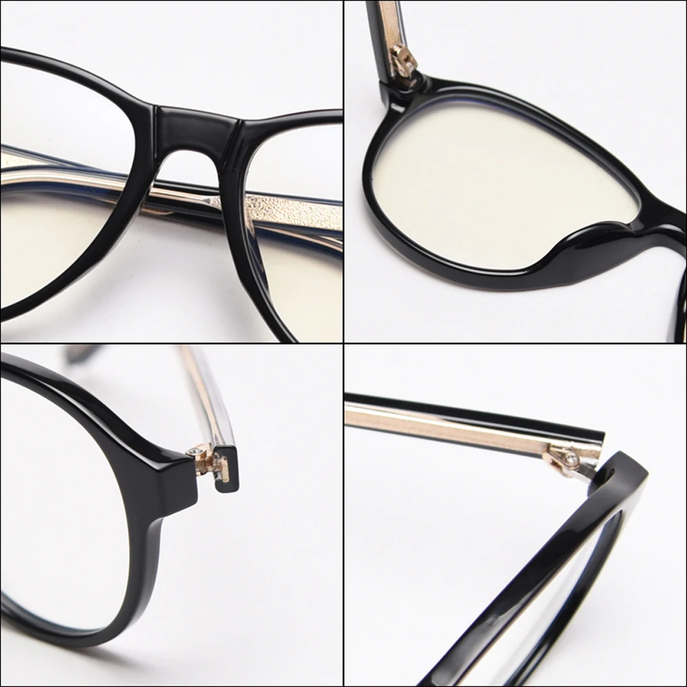 Очки Kachawoo в стиле ретро для мужчин и женщин TR90 оптические черные прозрачные очки