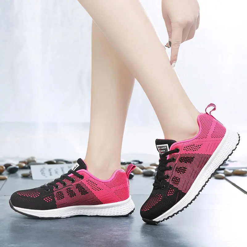 

Женская спортивная обувь беговые кроссовки с сеткой, размер 36, женские высокие кроссовки Hyperdark без шнурков, спортивная обувь для женщин