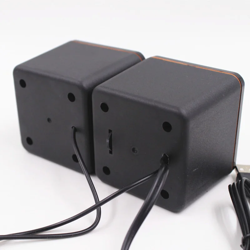 BCMaster 1 пара USB колонки звуковая музыкальная шкатулка для компьютера ноутбука