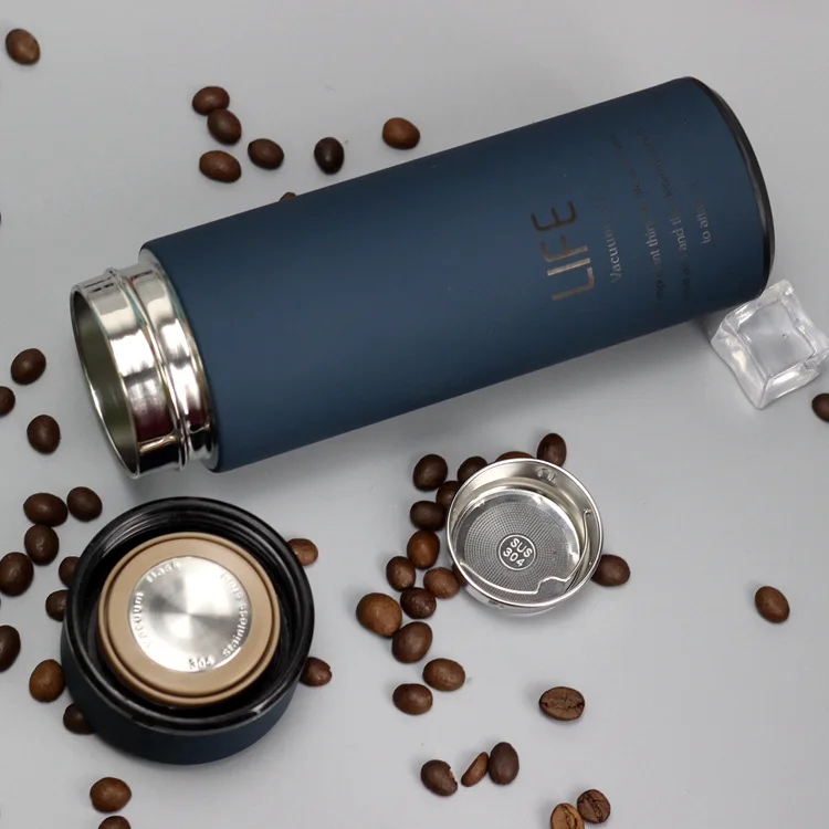 

500ML Hot Water Thermos Tea Vacuum Flask With Filter Stainless Steel 304 Sport Thermal Cup Coffee Mug Tea Bottle Office Business