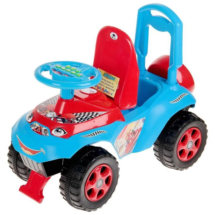 Tolokar Autoshka with musical steering wheel Gifts Hobbies Baby Kids Birthday Toys for children Ride on Vehicles Accessories Outdoor Fun Sports |