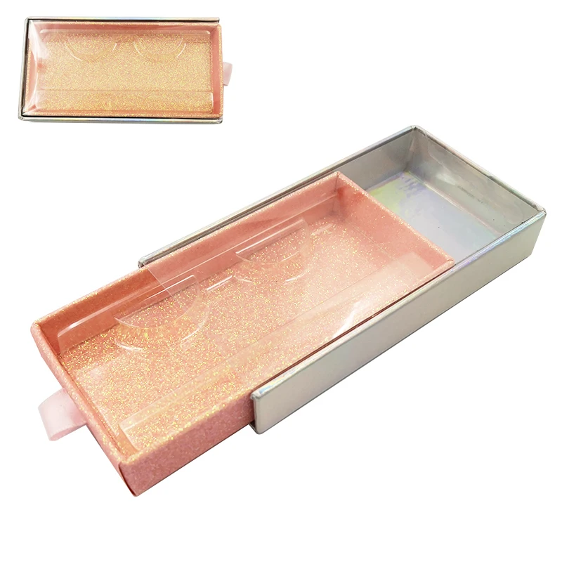 

Wholesale Eyelash Packaging Box Lash Boxes Package Custom Plastic Drawer Book Style Faux Cils Holder Supplies Storage Case Vendo