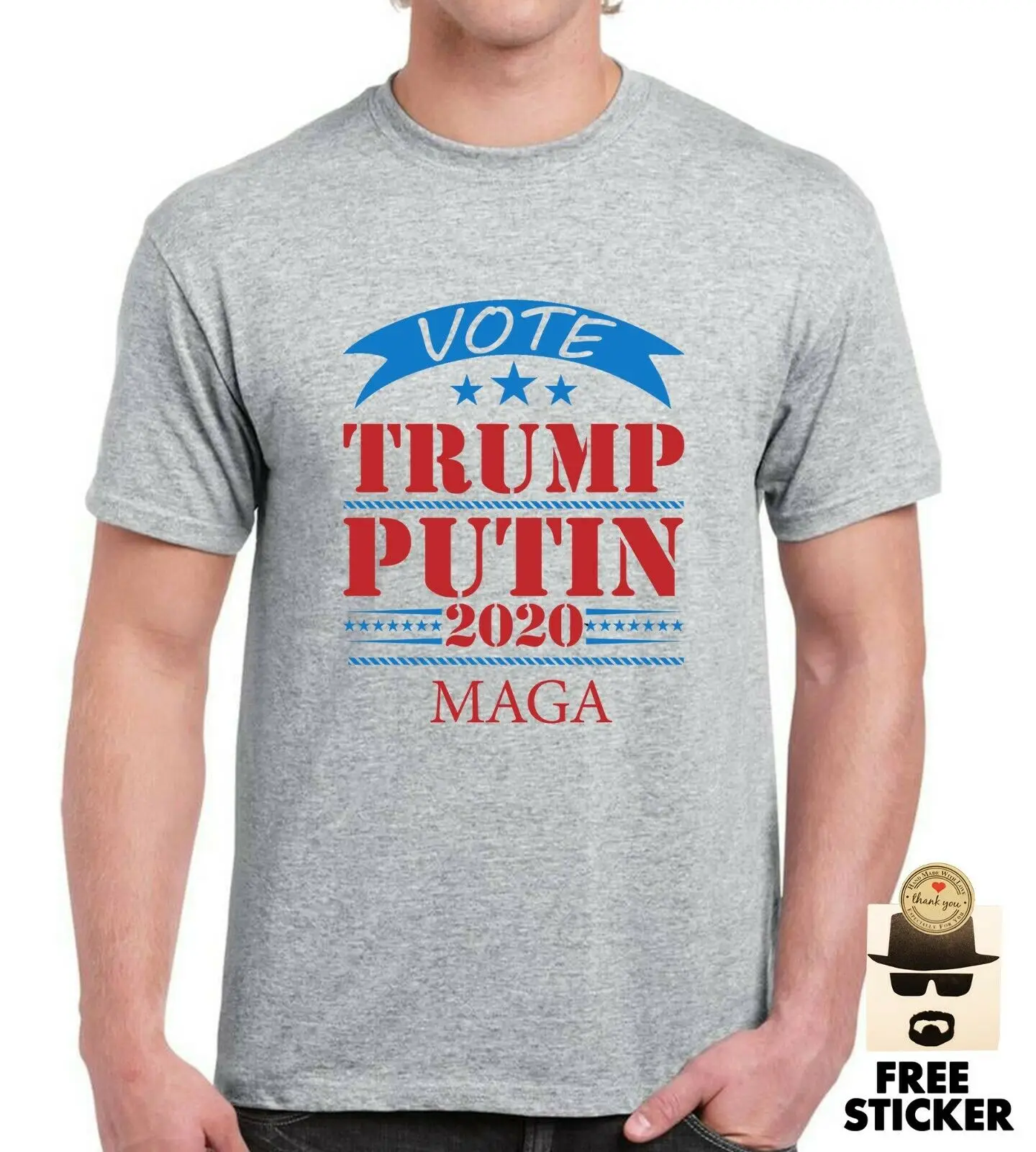 Голосуя Трамп в. В. Путиным 2020 футболка США американский президент Мужская