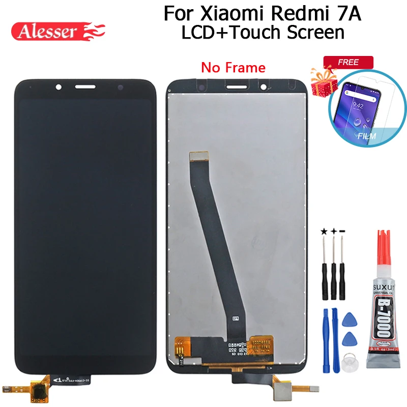 Alesser For Xiaomi Redmi 7A LCD Display And Touch Screen Assembly Repair Parts With Tools Adhesive Phone | Мобильные телефоны и