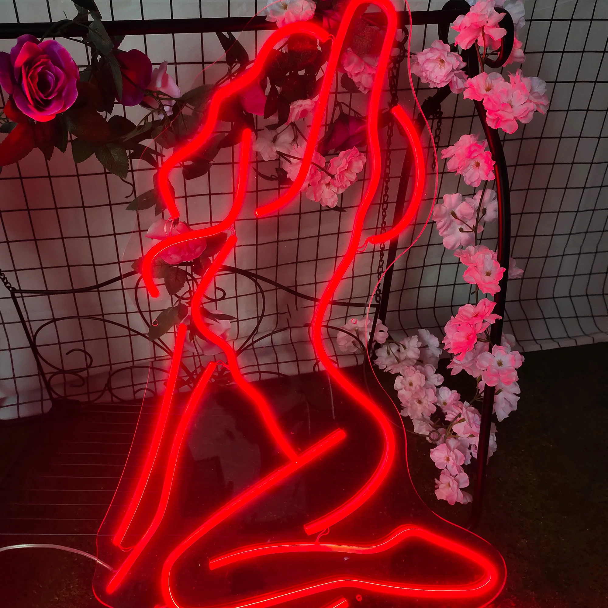 

LED Neon Lights Sexy lady Sign Art Decorative for Holiday Wedding Party Bar Shop Bedroom Room Window Open Words Decor
