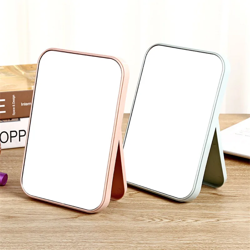 Многоцветные материалы ABS портативное складное зеркало для макияжа