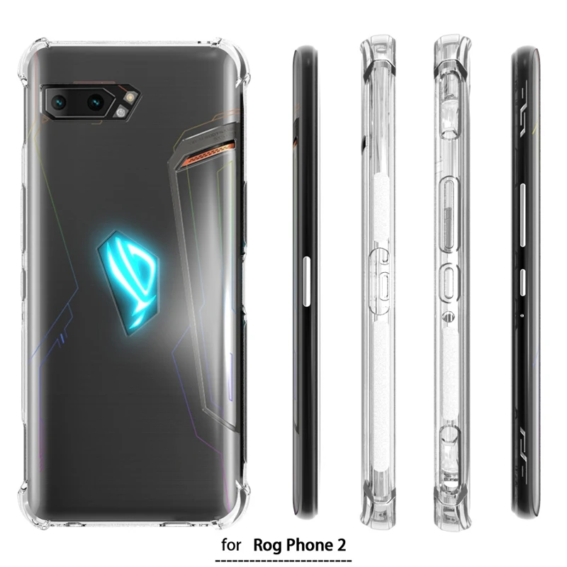 Чехол Auroras для ASUS ROG Phone 2 мягкий силиконовый роскошный прозрачный защитный чехол