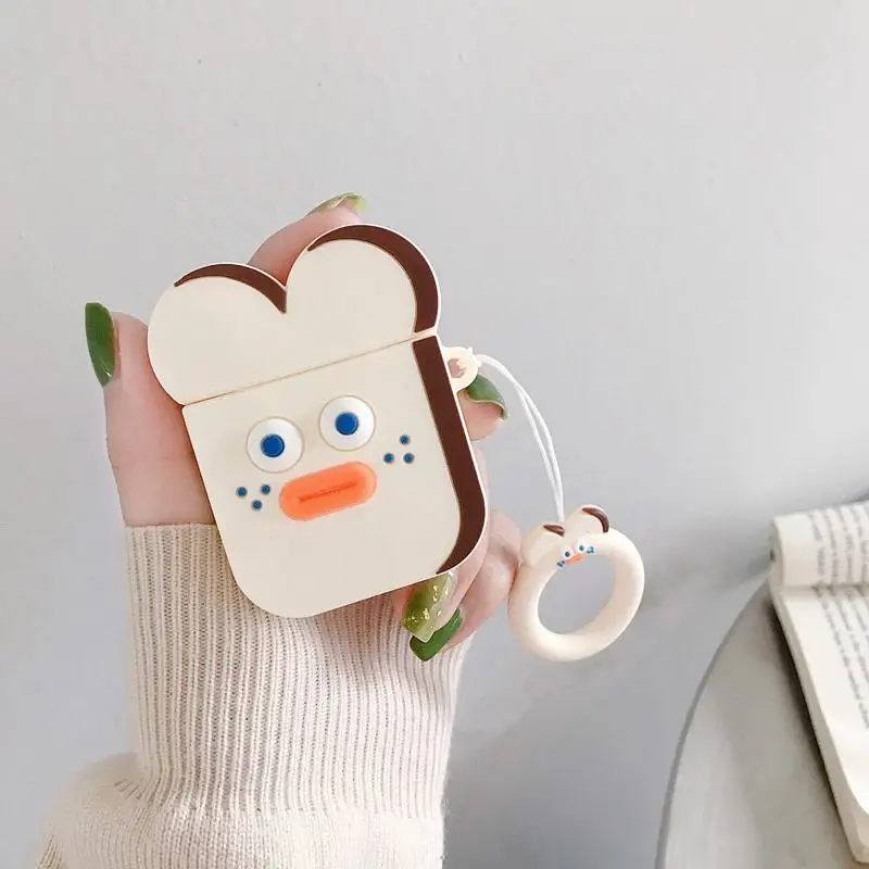 GJ0023 Стежок беспроводной Bluetooth наушники с ремешком чехол для Airpods силиконовый Дамбо защитный чехол для Airpods 2 человек паук мультфильм - Цвет: GJ0023