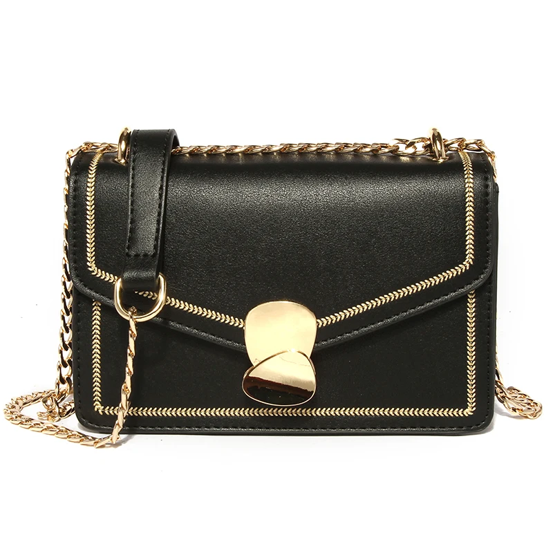 XUNMEI маленькая сумка-мессенджер с цепочкой женские летние кожаные сумки