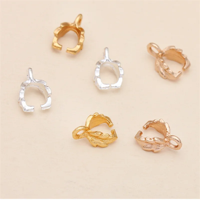 Зажимы для подвесок 50 шт./лот 7x11 мм застежки зажимы ювелирных украшений сделай