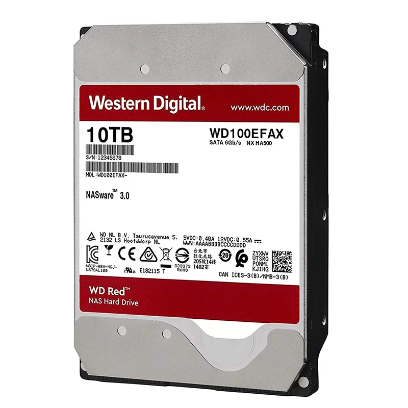 Жесткий диск Western Digital WD Red NAS 6 ТБ 8 10 12 5400 об/мин класс SATA Кэш память 256 Мб 3 5 дюймовый