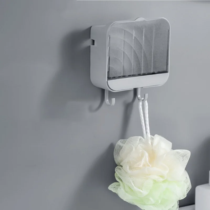 Настенный держатель для мыла с пыленепроницаемой крышкой дренаж ванной комнаты