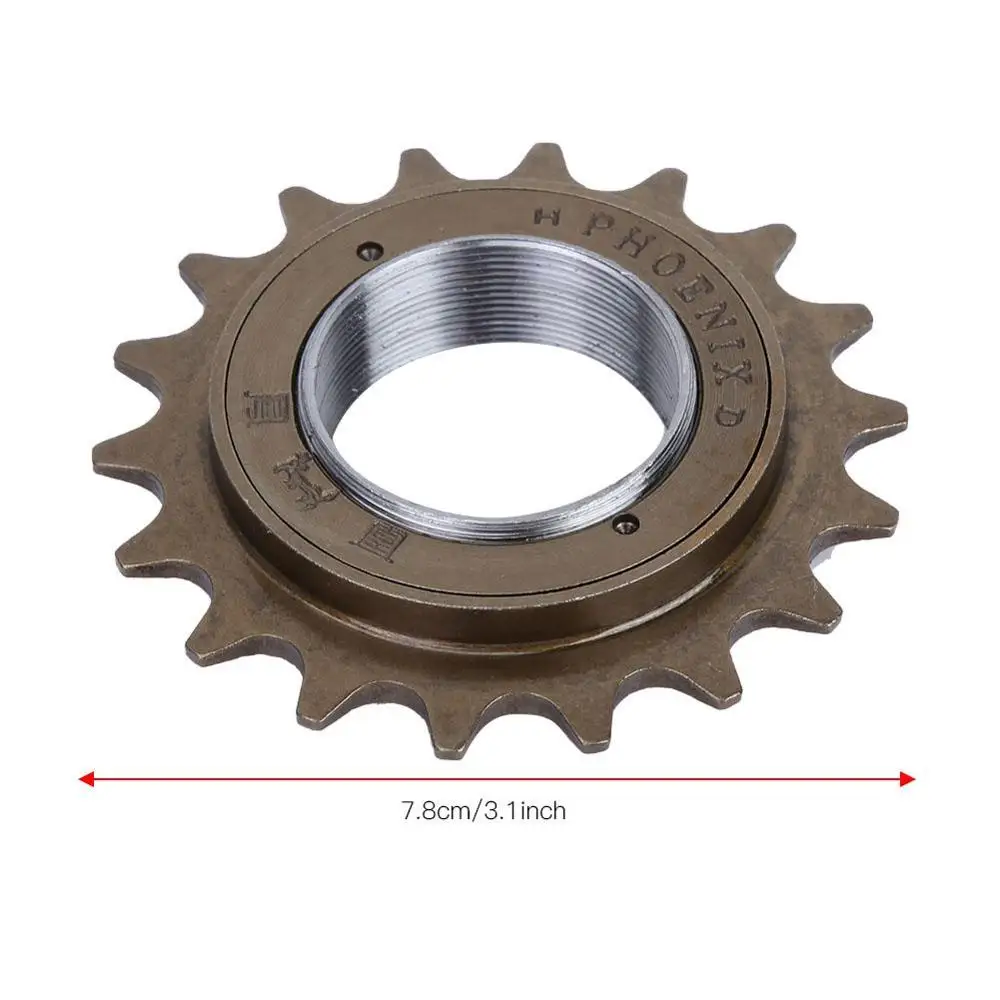 Металлическая велосипедная цепь 18T Freewheel звездочка односкоростная Сверхлегкая