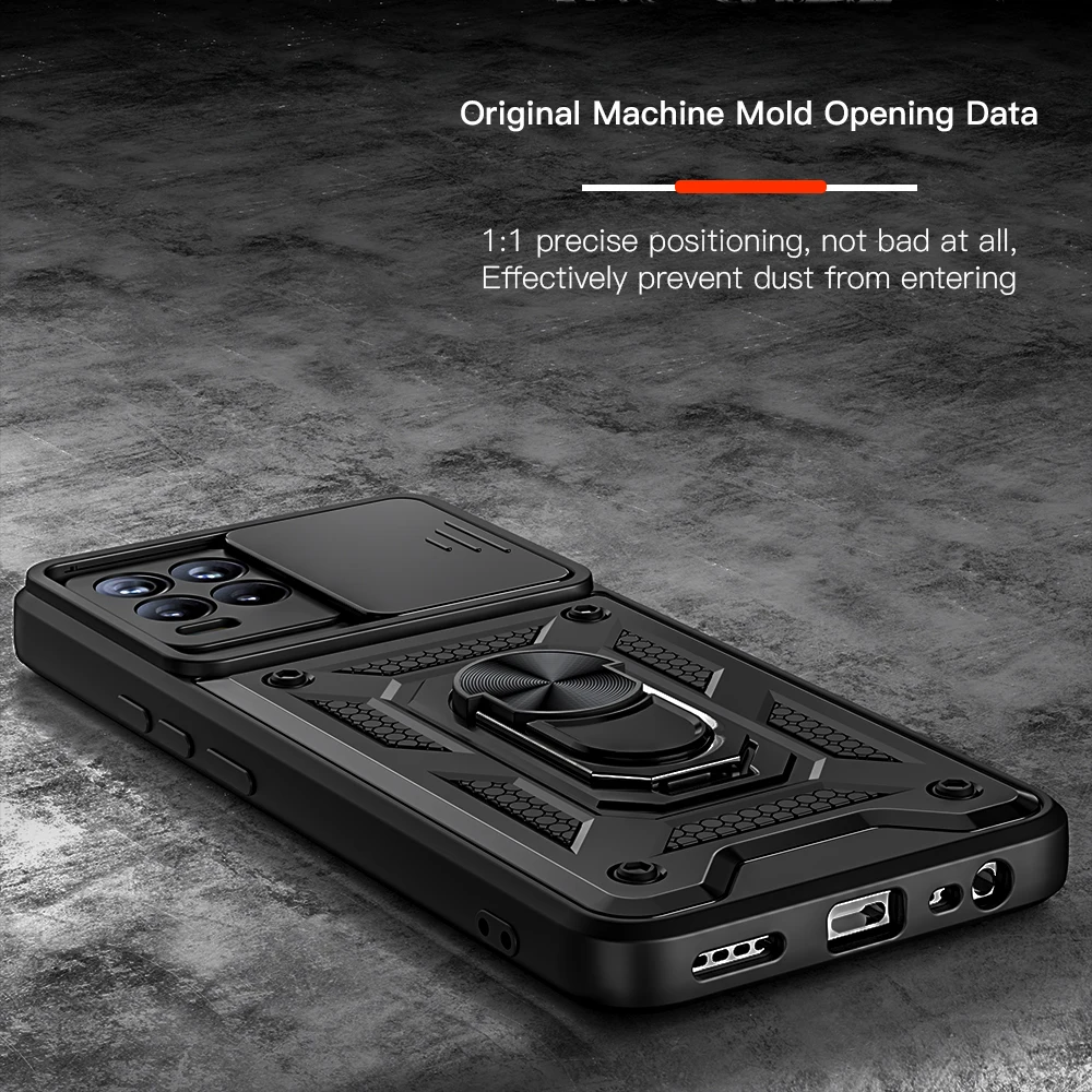keysion shockproof case for realme 8 pro 5g 8i c25s c21y push pull camera protection phone cover for oppo a95 a94 a74 12 a15 a16 free global shipping