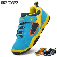 xwwdvv kids sneakers boys outdoor travel hiking shoes non slip wear resistant childrens sneakers suede leather mesh upper