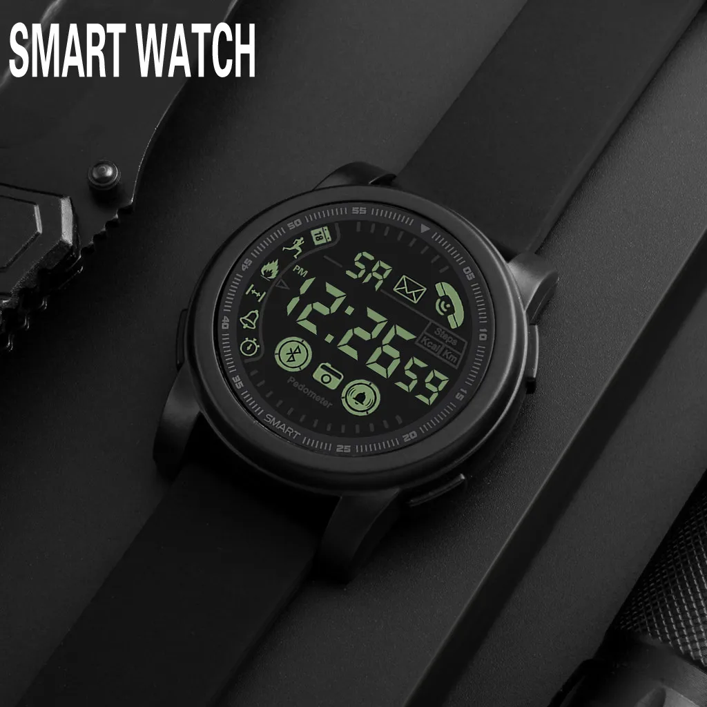 

Bluetooth Smart Watch for Android iOS Sport Watches Waterproof Men Waterproof Watch Electronic Watch montre hommr reloj mujer