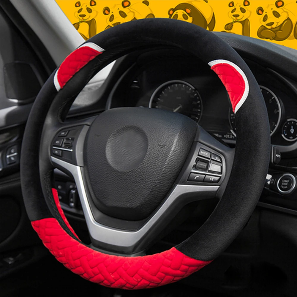 

New Fashionable Auto Wheel Protector Soft Cute No Bad Smell Universal Fit 15 Inch Car Steering Whee Cover