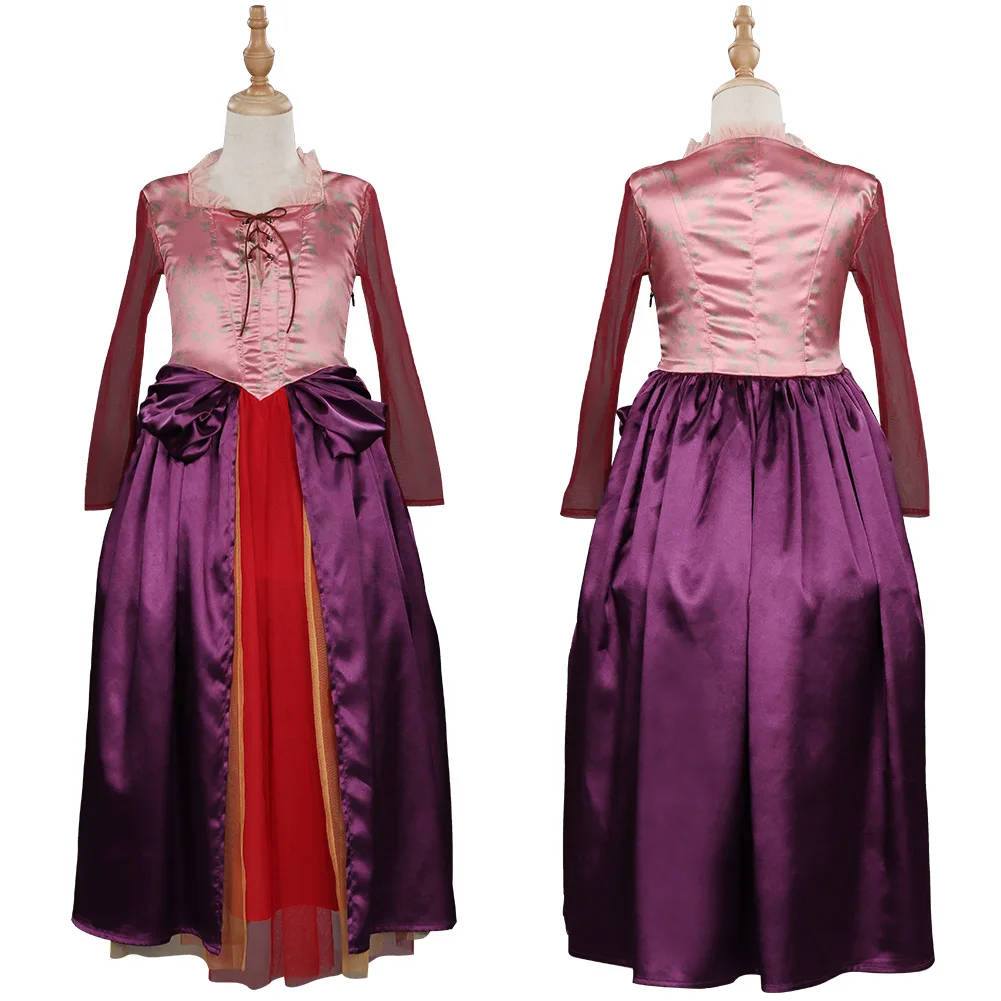 

Sarah Sanderson Cosplay Costume Dress Outfits Kids Girls Halloween Carnival Suit
