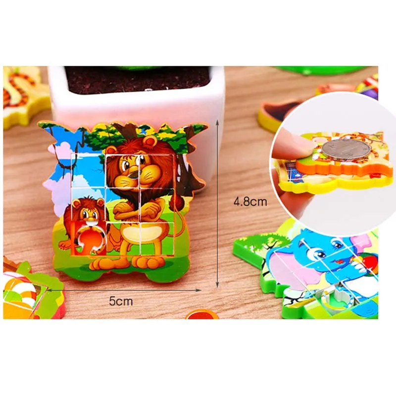 5 шт. ручные мини-игрушки-пазлы для детей обучающие и вечерние игрушки с героями