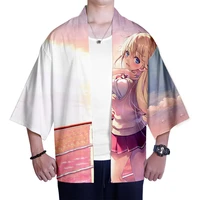 2021 anime classroom of the elite japanese kimono men samurai costume clothing loose anime clothes male casual outerwear