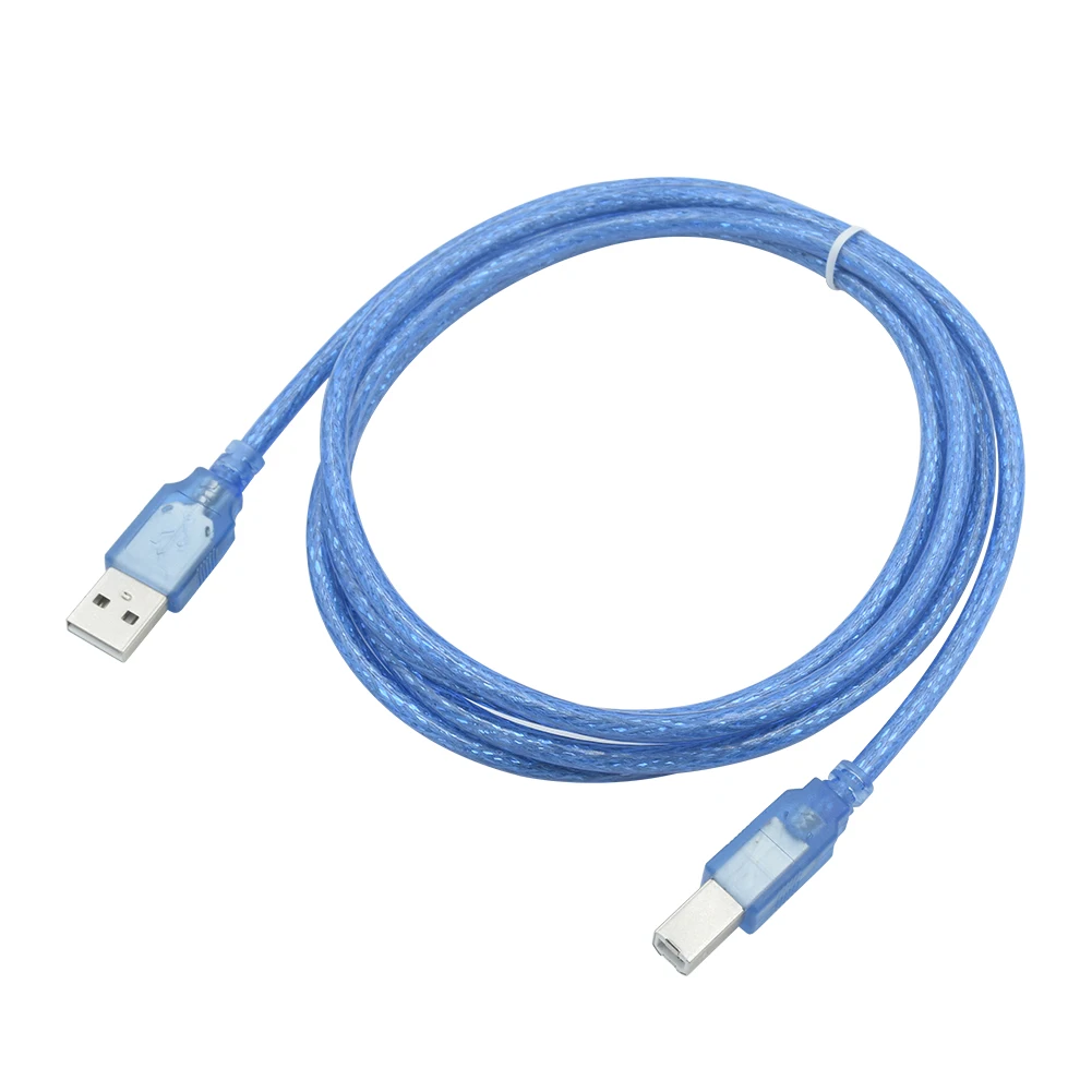 1/1.8/3/5/10m синий USB 2 0 принтер кабель типа папа Type B Папа быстрая скорость для Epson Для HP