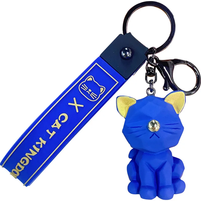 

Creative Mechanical Cat Keychains Fashion Cartoon Animal Charm Key Chain Trend Couple Bag Car Pendant Accessories Keyrings