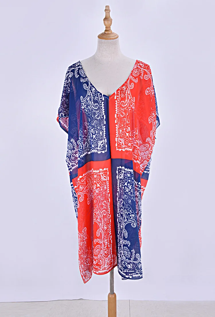 Сексуальный шифоновый купальник бикини туника купальный костюм накидка