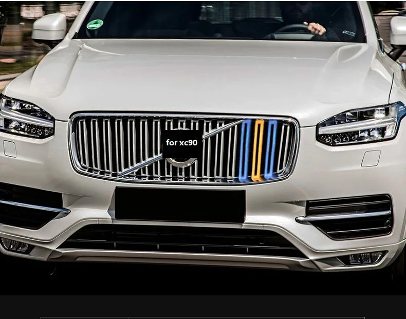 Для Volvo xc90- модель Трехцветная сетчатая Декоративная полоса Новая сеть модифицированные специальные цветные наклейки
