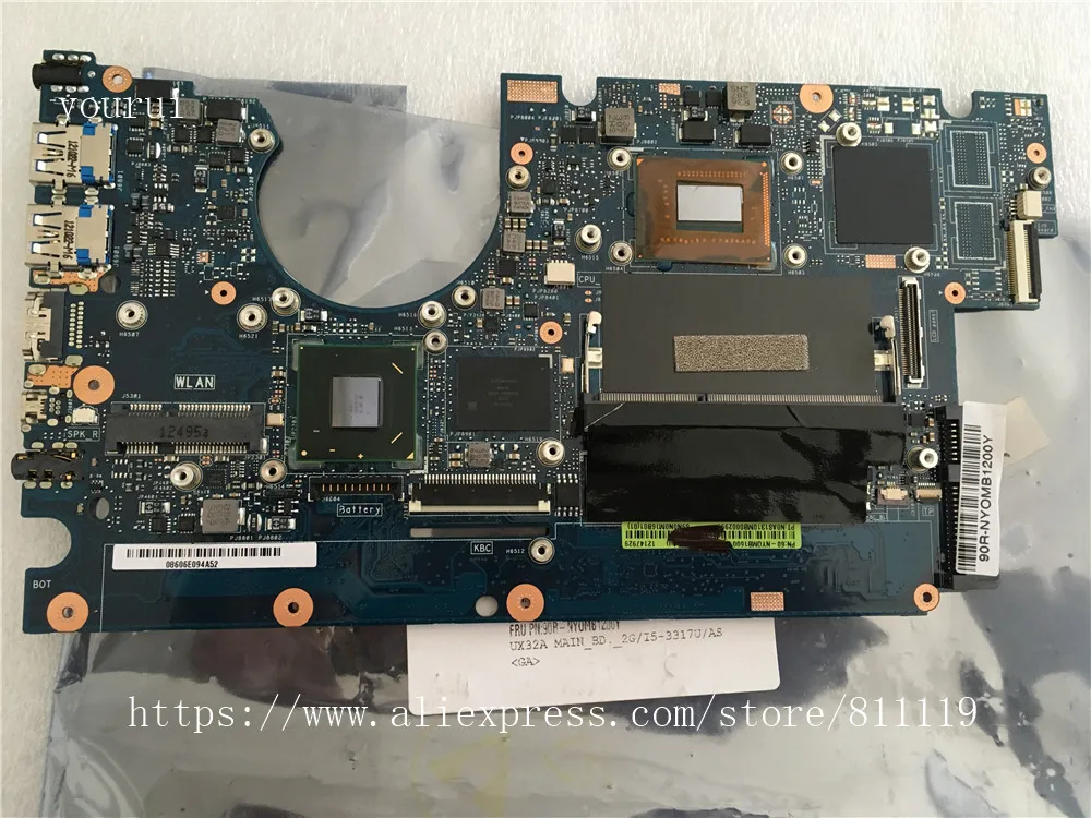 

Yourui для ASUS UX32VD laptopматеринская плата REV 2,1 с i7-3537u CPU 100% полностью протестирована