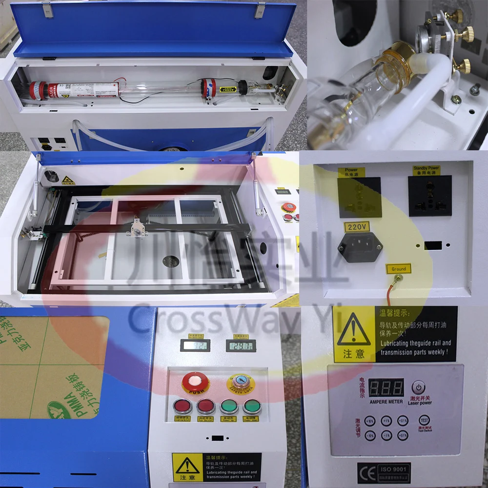 100w 80w Small CO2 Acrylic Cutting Machine / Laser Cutter 6040 enlarge